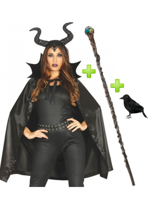 Correspondiente Escritor componente Comprar Set de Hada Malvada con baston y cuervo - Complementos de Hada Malvada Correspondiente Escritor componente Comprar Set de Hada Malvada con baston y cuervo - Complementos de Hada Malvada