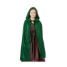 Capa Verde Capucha y Tercipelo 90cm - Capas