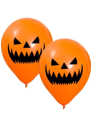 Comprar Globos Calabaza SIniestra 10unid - Guirnaldas y Globos
