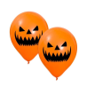 Globos Calabaza SIniestra 10unid - Guirnaldas y Globos
