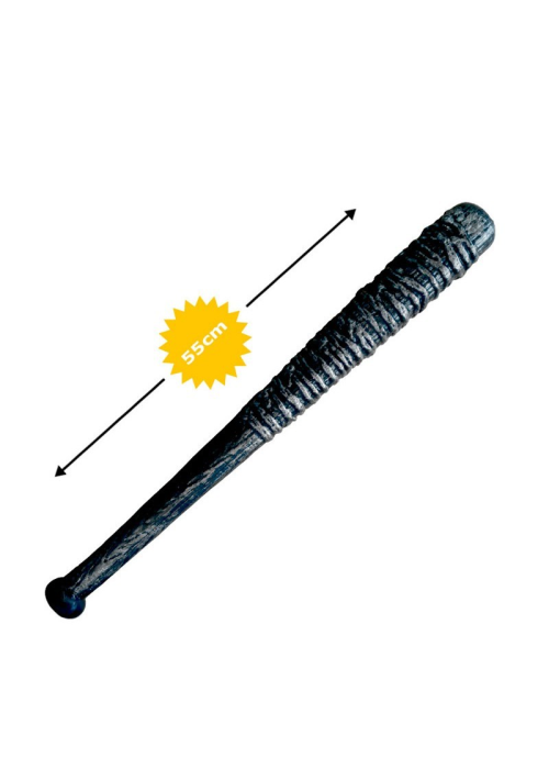 Bate con Espino 55cm Metalizado - Armas de Halloween