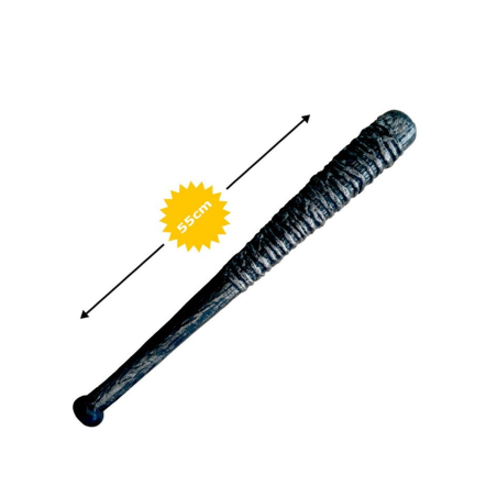 Bate con Espino 55cm Metalizado - Armas de Halloween