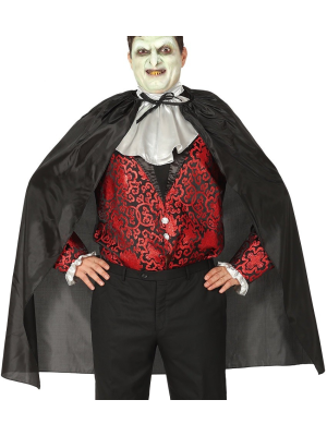 Capa de Vampiro Negra Adulto 100cm -  Complementos Disfraces Halloween