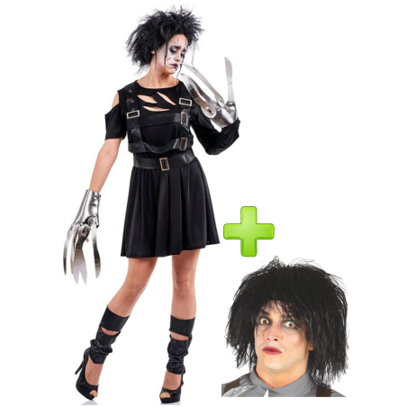 Disfraz de Mujer Tijeras con peluca - Disfraces Halloween Hombre