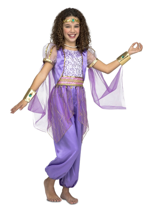 Vestit De Princesa Àrab De Color Porpra Nen