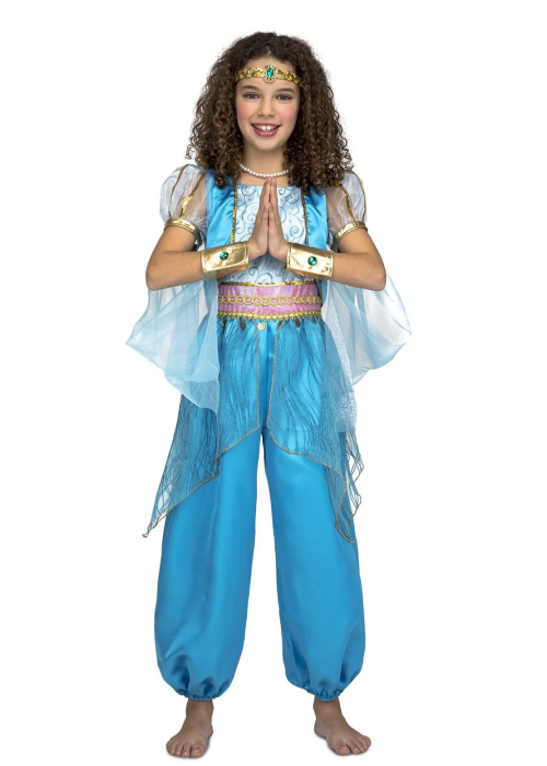Disfraz de Princesa Arabe Azul Infantil - Disfraces para Niña