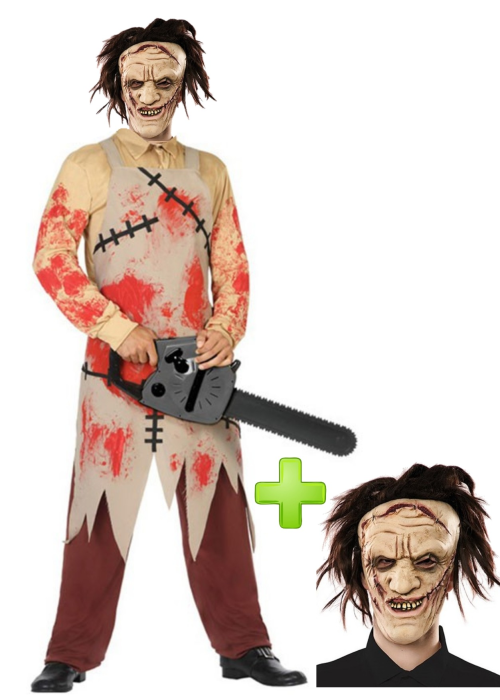 Disfraz de Carnicero Sangriento con mascara - Disfraces Halloween Hombre