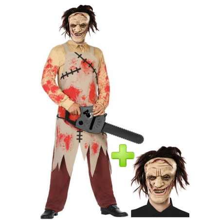 Disfraz de Carnicero Sangriento con mascara - Disfraces Halloween Hombre