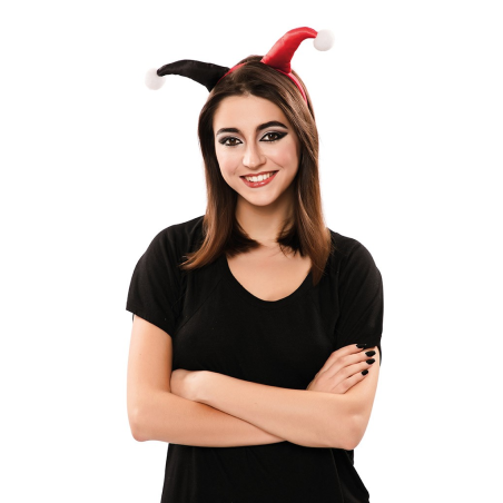 Headband Arlequin Gorria eta Beltza