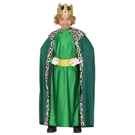 Disfraz de Rey Mago Verde Infantil - Disfraces Navideños para Niños