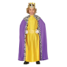 Disfraz de Rey Mago Amarillo y Lila Infantil - Disfraces Navideños para Niños