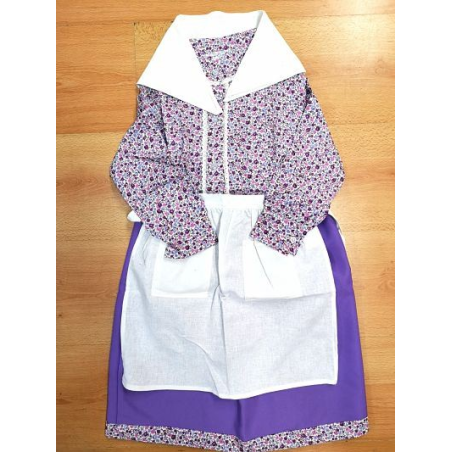 Conjunto Casera infantil Morado Claro Laida - Trajes Neska - Baserritarra Niña