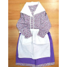 Conjunto Casera infantil Morado Claro Laida - Trajes Neska - Baserritarra Niña