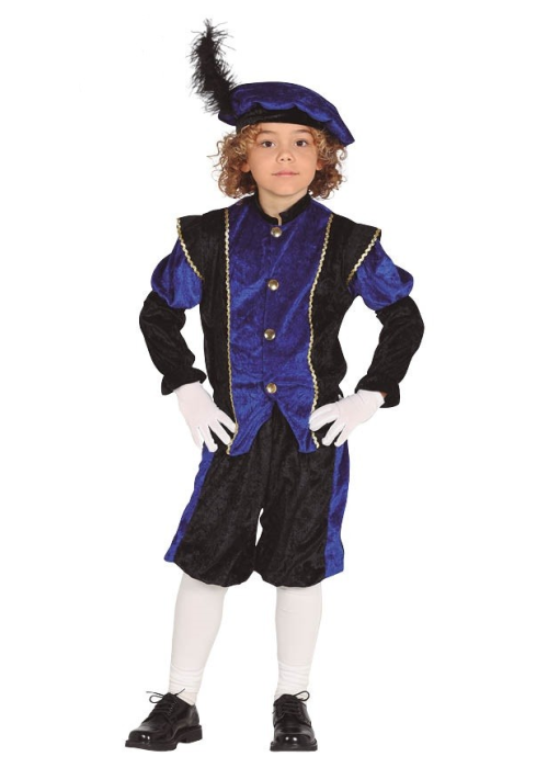 Disfraz de Paje Azul Infantil - Disfraces Navideños para Niños