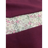 Conjunto Casera Rosa y Burdeos con Bies de FLores - Trajes Neska - Baserritarra Niña