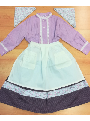 Comprar Conjunto Casera Rosa Bies de Flores - Trajes Neska - Baserritarra Niña