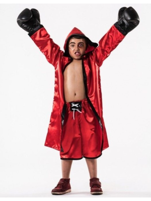 Disfraz de Boxeador Rojo - Disfraces de Deporte para Niño