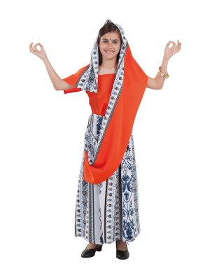 Traxe Sari para Rapaza
