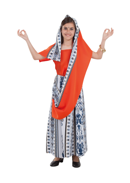 Traxe Sari para Rapaza