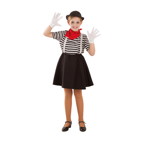 Disfraz de Mimo Niña - Disfraces para Niña