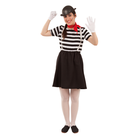Disfraz de Mimo Mujer - Disfraces de Circo para Mujer