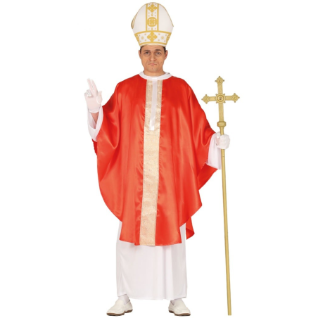 Disfraz de Papa Rojo - Disfraces de Curas y Religiosos para Hombres
