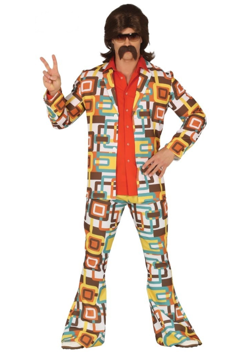 Disfraz de Disco Fever Marron - Disfraces de Disco para Hombre
