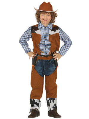 Traje de Cowboy ou Cowgirl Vaca Infantil