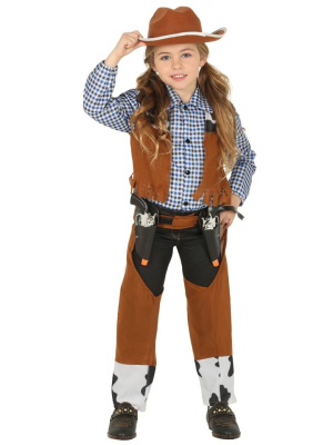 Traje de Cowboy ou Cowgirl Vaca Infantil