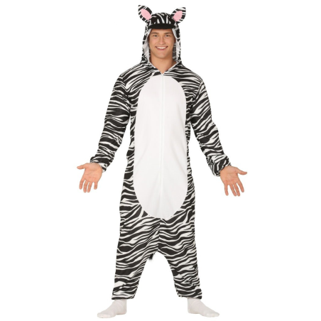 Disfraz de Cebra Pijama - Disfraces de Animales Adultos