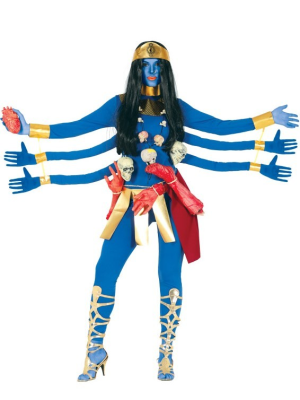 Disfraz de Diosa Azul con Brazos - Disfraces de Arabe para Mujer