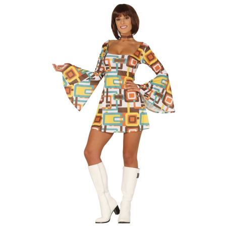 Disfraz de Disco Fever Marron Mujer - Disfraces de Disco para Mujer