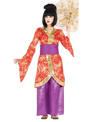 Disfraz de Geisha Morada - Disfraces Orientales Para Mujer