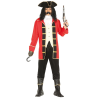 Disfraz de Pirata Garfio con Casaca Roja - Disfraces de Peter Pan Adultos