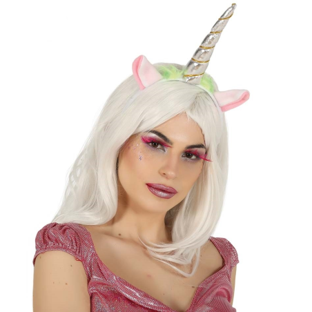 Headband Unicorn Zilarrezko