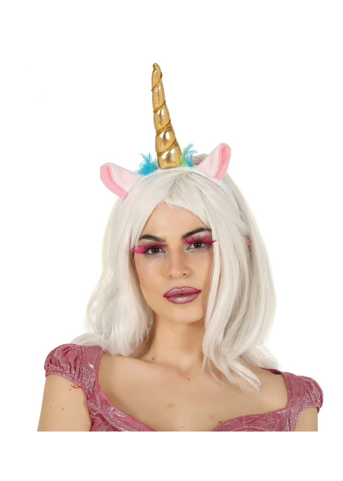 Diadema Unicornio Dorado - Sombreros