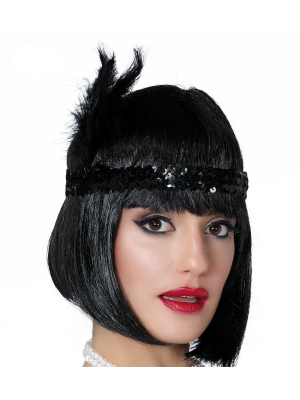 Cinta Charleston Negra - Sombreros