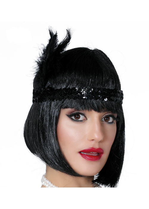 Cinta Charleston Negra - Sombreros