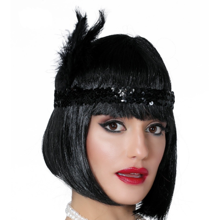 Cinta Charleston Negra - Sombreros