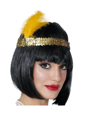 Diadema De Charleston Negre