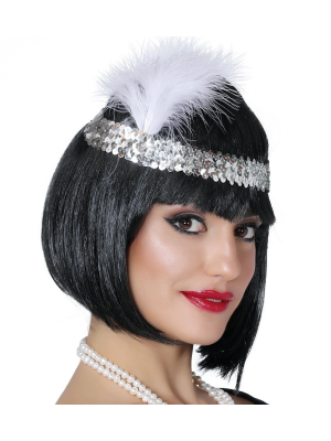 Diadema De Charleston Negre