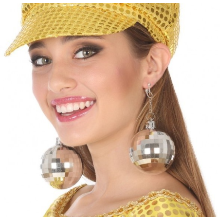 Earrings Ball Disco - Complementos años 70-80 (Disco)