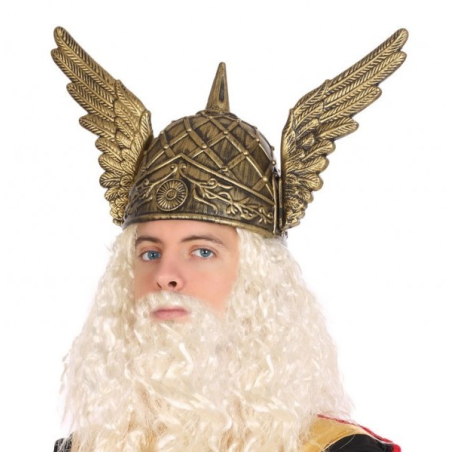 Casco con Alas Dorado - Sombreros