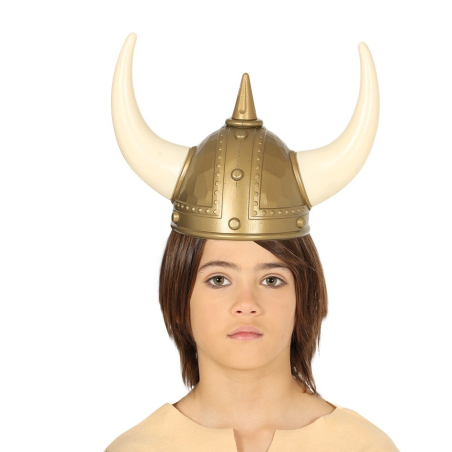 Casco Vikingo Grande Infantil - Complementos Barbaros y Vikingos