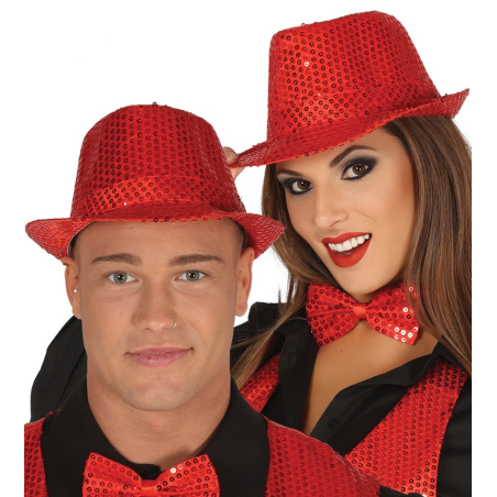 Gorro Lentejuelas Rojo - COMPLEMENTOS POR CATEGORIA
