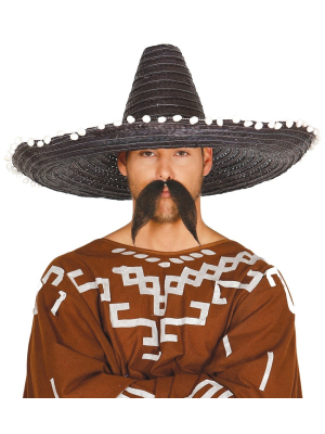 Sombrero Mejicano 60cm Negro - Complementos Mexicanos
