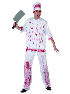 Disfraz Sangriento de Cocinero - Disfraces de Zombies para Hombres