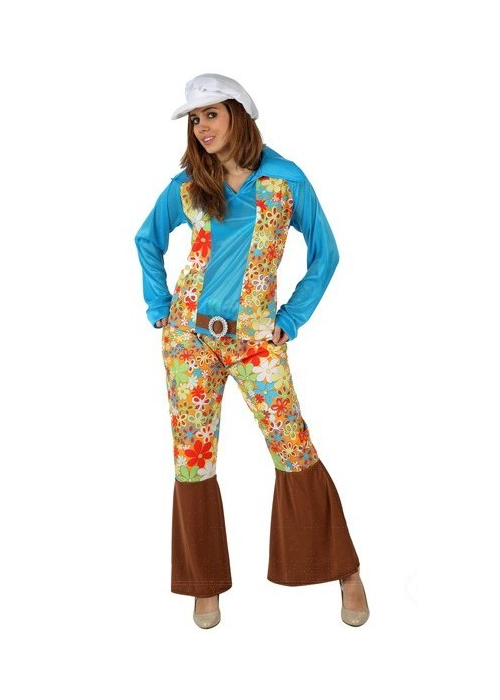 Vestit De Hippie Noia De Blau