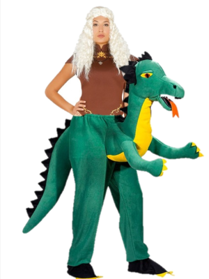 Disfraz de Reina Dragones a hombros de Dragon - Disfraces de Reinos del Tronos Adulto