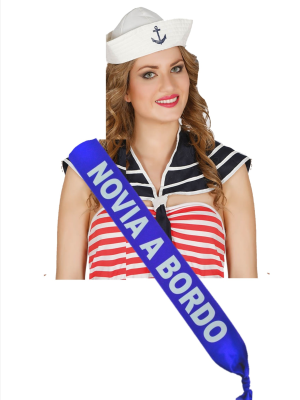 Set gorro y pañuelo marinera con banda - Pack Complementos Despedidas - Set para Despedidas